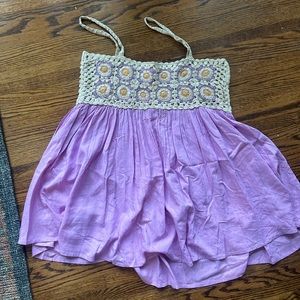 Comfy sundress floral purple asos strapless dress